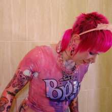 messyhot: English Raver Girl Candi Slimed for Her First Time