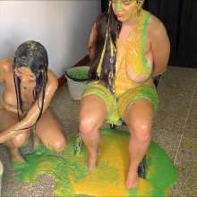 RevSlymsford: Glory's Messy Revenge On Gaby: Spanked + Triple Slimed