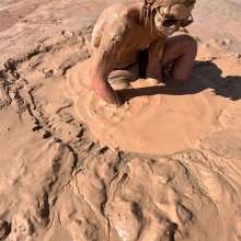 TannerQS: Mud Irl livestreamer gets stuck in quicksand.