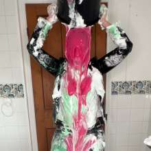ErinMoore: Gunged in Leather on Gameshow