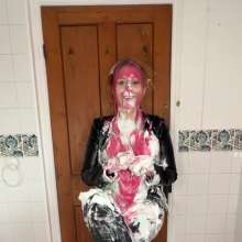 ErinMoore: Gunged in Leather on Gameshow