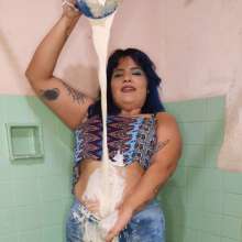 Gunge_baddy: Having Fun with Cake Butter inside My Jeans