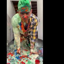 MessyGuys: Hot Hunk Cakes Himself and Covers in Creamy Mess