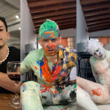 MessyGuys: Hot Hunk Cakes Himself and Covers in Creamy Mess
