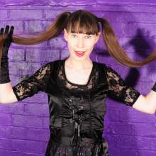 DungeonMasterOne: Lily and Melody: PVC Jeans Vs Messy Dirndl