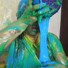 Hikari-Studio-Wam: Lots of Slime Mess in the Pool
