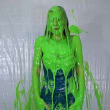Miss Nicole: Margot Is Slime Blasted in a Blue Satin Dress (2024 Edit)