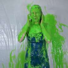 Miss Nicole: Margot Is Slime Blasted in a Blue Satin Dress (2024 Edit)