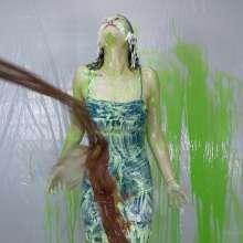 Miss Nicole: Margot Is Slime Blasted in a Blue Satin Dress (2024 Edit)
