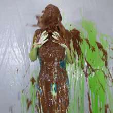 Miss Nicole: Margot Is Slime Blasted in a Blue Satin Dress (2024 Edit)