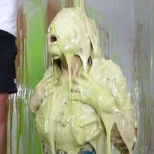 Miss Nicole: Margot Is Slime Blasted in a Blue Satin Dress (2024 Edit)