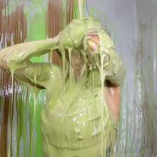 Miss Nicole: Margot Is Slime Blasted in a Blue Satin Dress (2024 Edit)