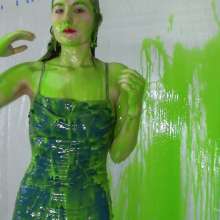 Miss Nicole: Margot Is Slime Blasted in a Blue Satin Dress (2024 Edit)