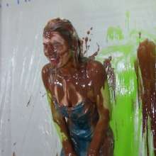 Miss Nicole: Margot Is Slime Blasted in a Blue Satin Dress (2024 Edit)