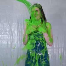 Miss Nicole: Margot Is Slime Blasted in a Blue Satin Dress (2024 Edit)