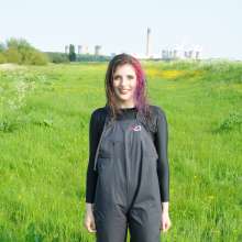 DungeonMasterOne: Maude in the Mud in Flexothane Dungarees!