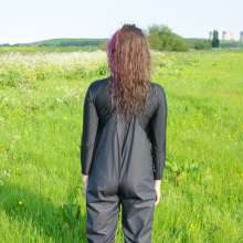 DungeonMasterOne: Maude in the Mud in Flexothane Dungarees!