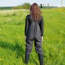 DungeonMasterOne: Maude in the Mud in Flexothane Dungarees!