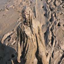 DungeonMasterOne: Maude in the Mud in Flexothane Dungarees!