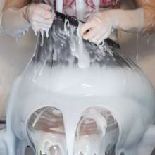 CandyCustard: Photoset: Aston Suit Filling Gunge Challenge Fun