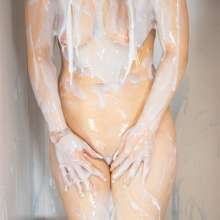 CandyCustard: Photoset: Aston Suit Filling Gunge Challenge Fun