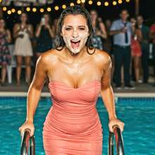Sleazoid44: Pied after falling into a pool