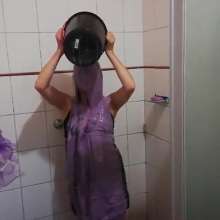 Thefetishgirl: Purple Slime in Shower