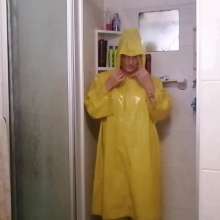 Thefetishgirl: Rainwear Comeback Shower