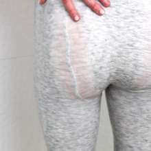 KinkyCousins: Ruby Showering Her Catsuit--4K