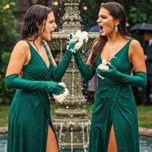 Sleazoid44: You're Wearing My Dress!  (Wet and Pied)