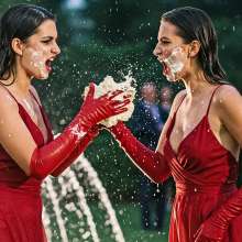 Sleazoid44: You're Wearing My Dress!  (Wet and Pied)