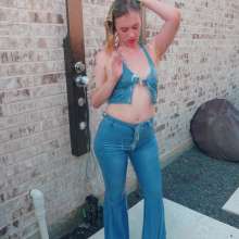 WetlookFashion: Sexy Pool Fun in Denim with Jessica