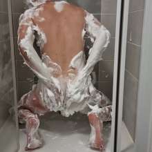 NynoGunge: Shaving Cream Fun Naked!