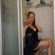 Thefetishgirl: Silk Lace Dress Getting All Wet
