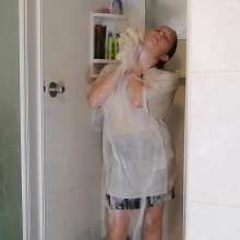 Thefetishgirl: Soaking Wet Polo Shirt