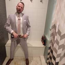 zave66: Suited Beer Shower