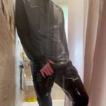 Chav Boy Messy Mark: Tight Nike Trackies and Trainers in the Shower