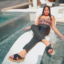 WetlookFashion: Tina Gets Wet in the Shower Wearing Pants and a Sparkly Top
