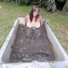 Darkabyss445: Topless Sensual Mud Fun