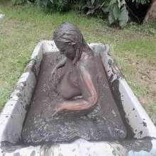 Darkabyss445: Topless Sensual Mud Fun