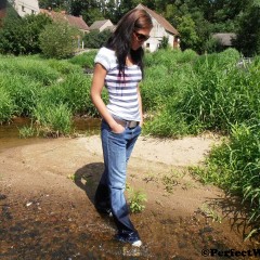Perfectwetlook: New Model Barbora in Jeans