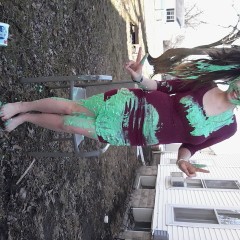 LittleStormyStarr: Cheyenne Gets Slimed Outside in tight dress