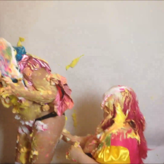 CandyCustard: Candy and Maria pie each other as clowns!
