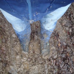 wetmart2240: Muddy walk with deep puddles