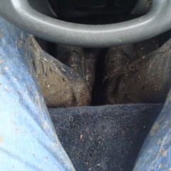 wetmart2240: Muddy walk with deep puddles