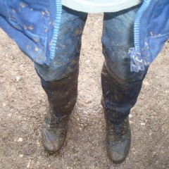 wetmart2240: Muddy walk with deep puddles