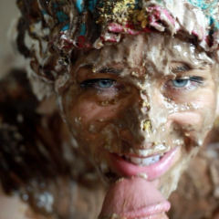jilly: Bj+cum Pies: Don't mess up my hair!
