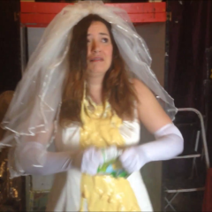 CandyCustard: Maria totally destroys her entire wedding dress bridal outfit