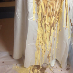 CandyCustard: Maria totally destroys her entire wedding dress bridal outfit