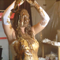 CandyCustard: Maria totally destroys her entire wedding dress bridal outfit